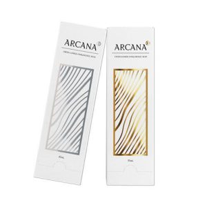 Shop Arcana introduces our very own pre-filled syringe Arcana body filler!. This name originates from a latin word "arcanus" which means 'secret'. This new product aids in boosting your beauty.